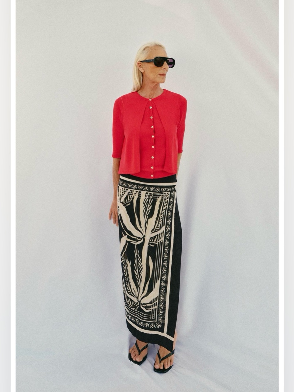Zara palm print Pareo